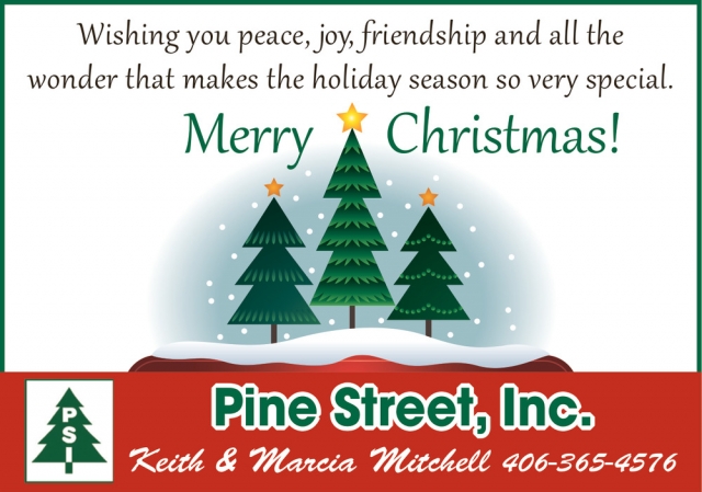 Merry Christmas!, Pine Street Inc, Glendive, MT