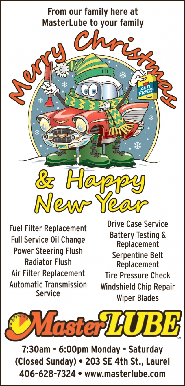 Full Service Oil Change, MasterLube - Laurel, Laurel, MT