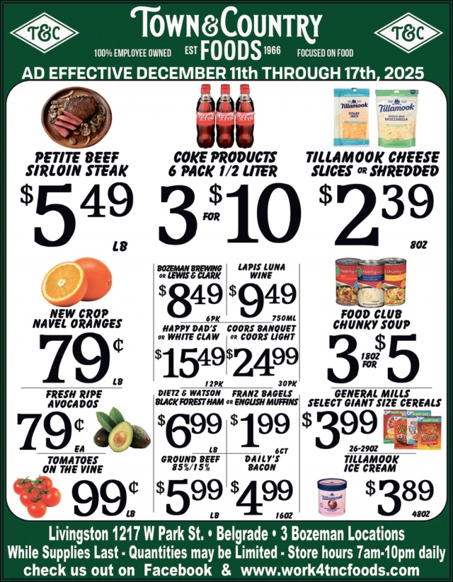 Foods, Town & Country Foods - Bozeman, Bozeman, MT