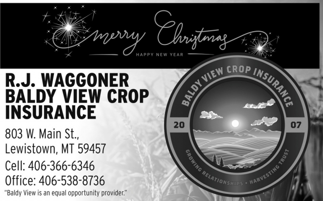 Merry Christmas, Baldy View Crop Insurance