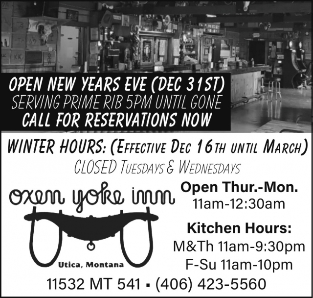 Serving Prime Rib, Oxen Yoke Inn, Hobson, MT