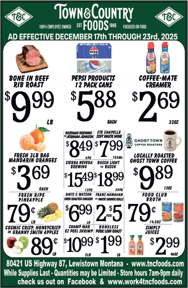 Foods , Town & Country Foods - Lewiston, Lewistown, MT