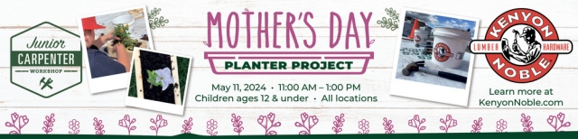 Mother's Day Planter Project, Kenyon Noble, Livingston, MT