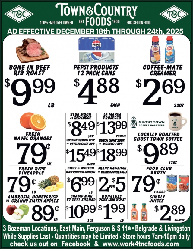 Foods, Town & Country Foods - Bozeman, Bozeman, MT