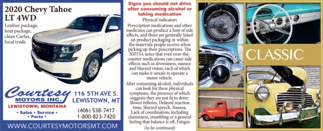 2020 Chevy Tahoe, Courtesy Motors Inc