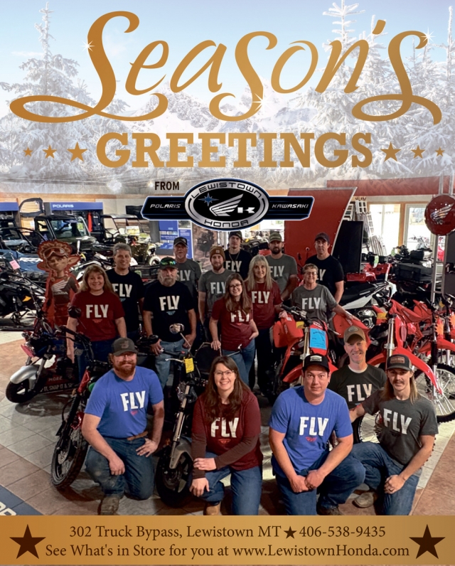 Season's Greetings, Lewiston Honda, Lewistown, MT