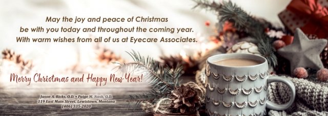Merry Christmas, Eye Care Associates - Lewistown, Lewistown, MT