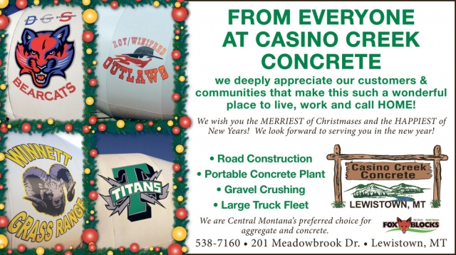 Casino Creek Concrete, Casino Creek Concrete