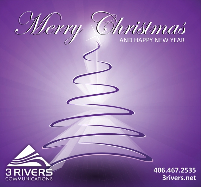 Merry Christmas, 3 Rivers Communications, Fairfield, MT