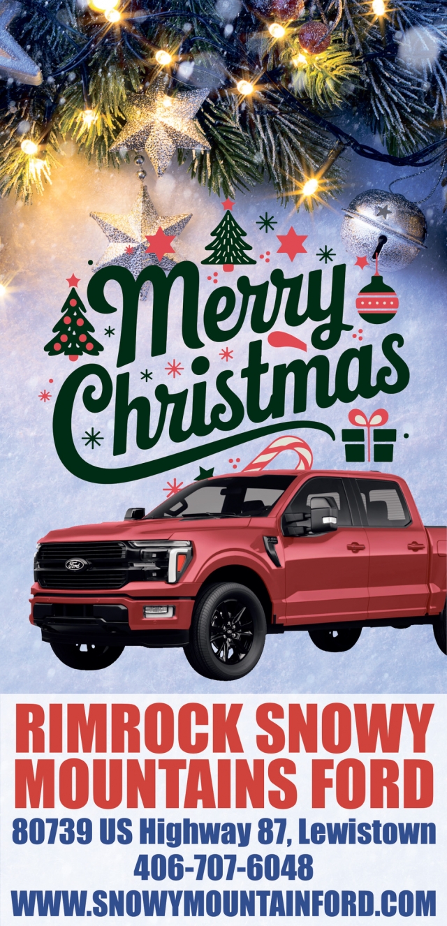 Merry Christmas, Snowy Mountain Ford