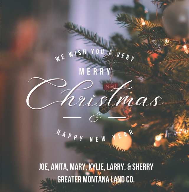 Merry Christmas, Greater MT Land Company, Lewistown, MT