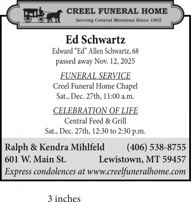 Funeral Home, Creel Funeral Home, Lewistown, MT