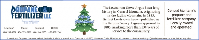 Propane Services, Lewistown Propane & Fertilizer LLC, Stanford, MT