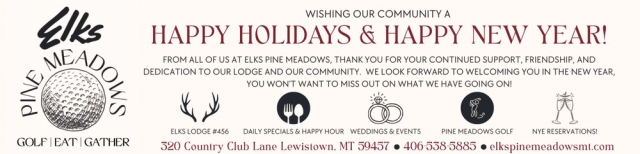 Happy Holidays & Happy New Year!, Pine Meadows, Lewistown, MT