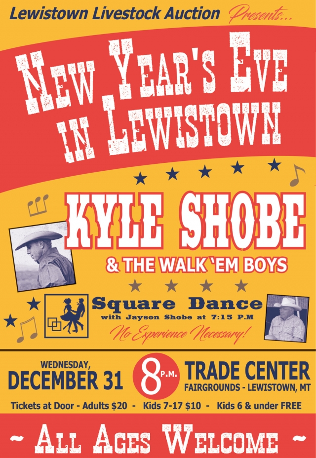 New Year's Eve in Lewistown, Lewistown Livestock Auction, Lewistown, MT