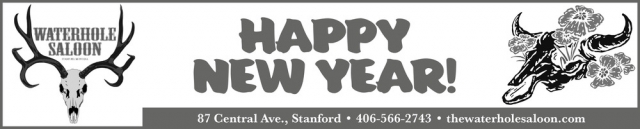 Happy New Year, Waterhole Saloon, Stanford, MT