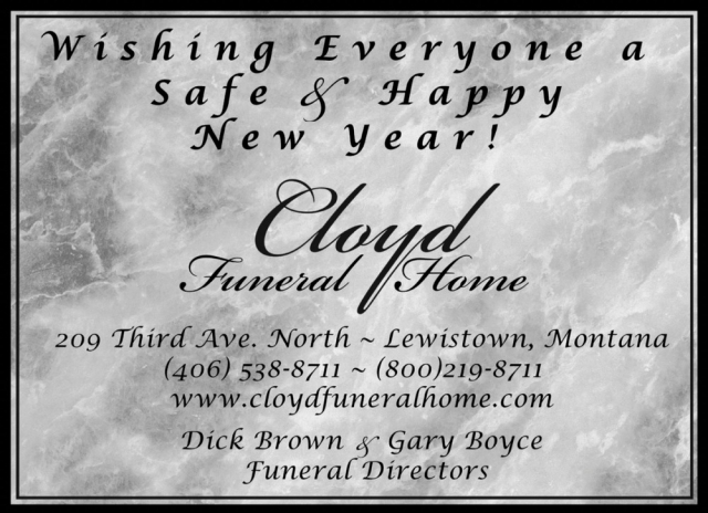Funeral Services, Cloyd Funeral Home, Lewistown, MT
