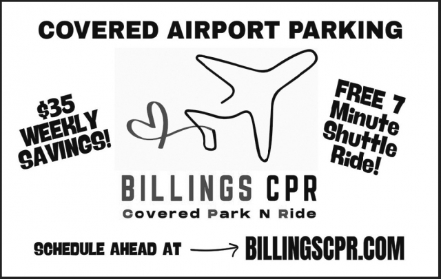 Covered Airport Parking, Billings CPR