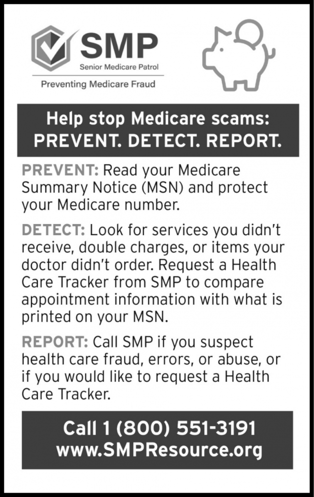 Help Stop Medicare Scams, Senior Medicare Patrol