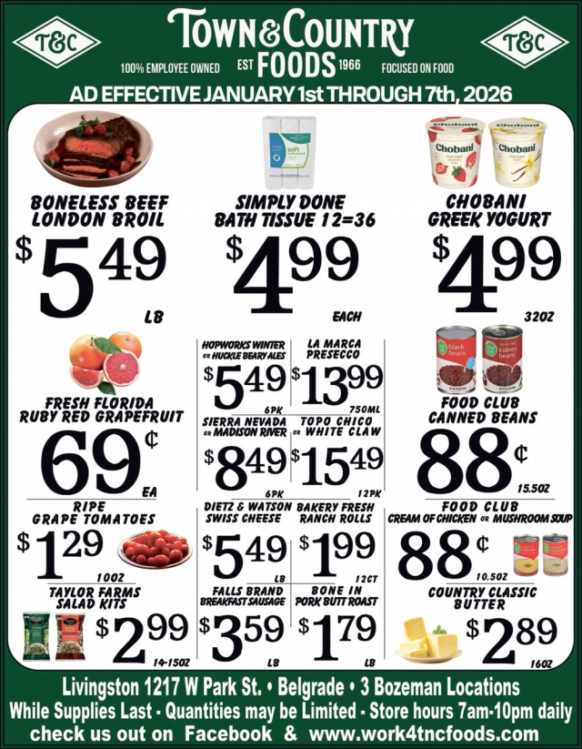 Foods, Town & Country Foods - Bozeman, Bozeman, MT