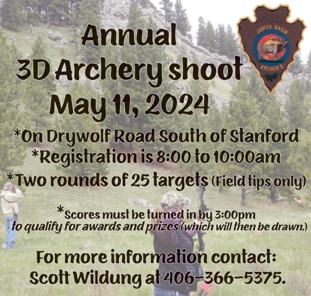 Archery Shoot, Annual 3D Archery Shoot (May 11, 2024)