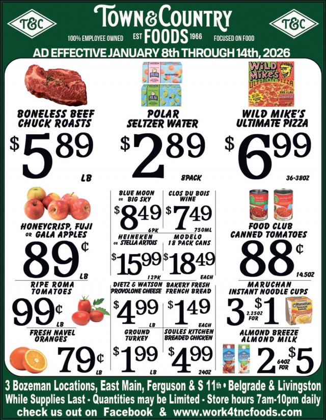 Foods, Town & Country Foods - Bozeman, Bozeman, MT