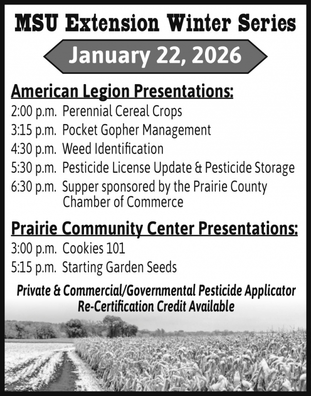 Winter Series, Montana State University - Extension, Bozeman, MT