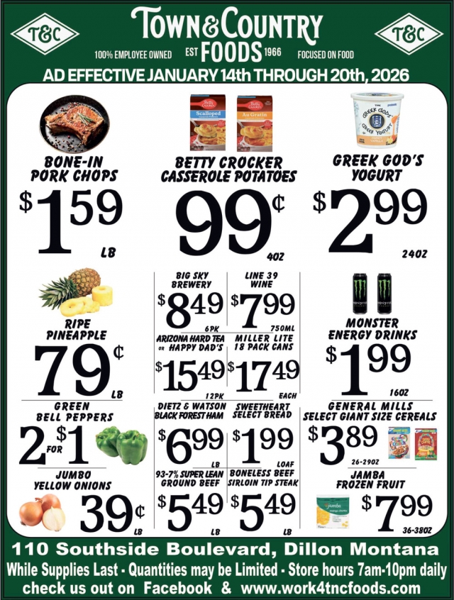 Foods, Town & Country Foods - Dillon, Dillon, MT