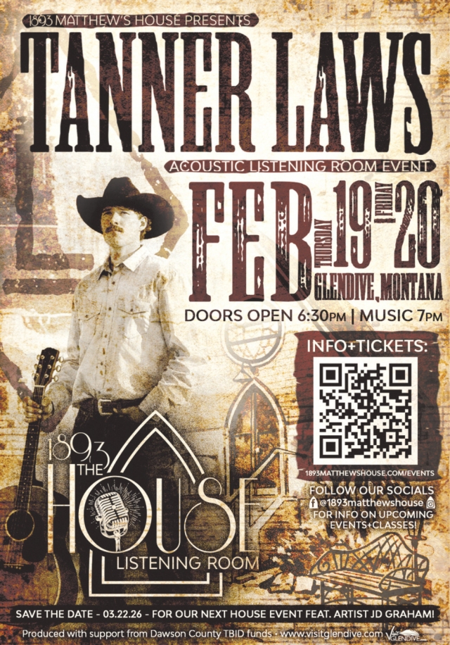 Tanner Laws, 1893 Matthew's House, Glendive, MT