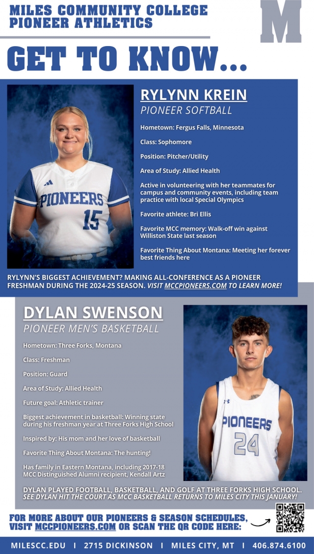 Miles Community College Pioneer Athletics, Miles Community College, Miles City, MT