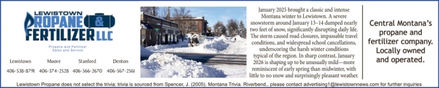 Propane Services, Lewistown Propane & Fertilizer LLC, Stanford, MT