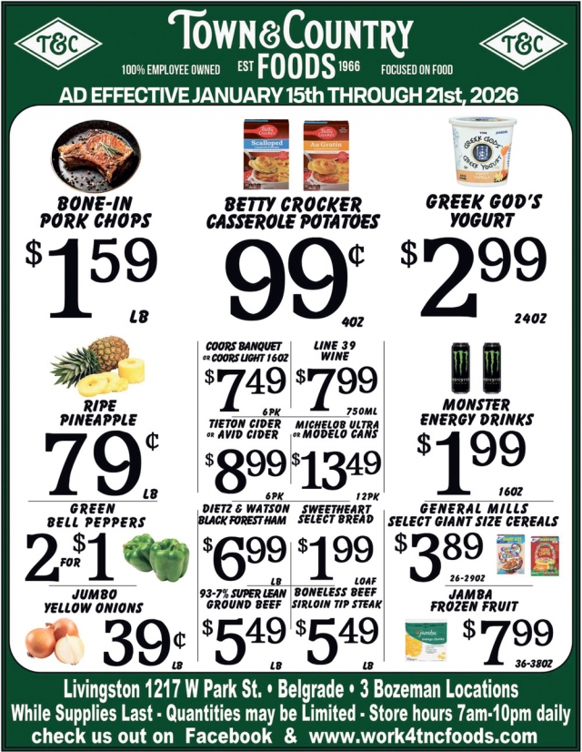 Foods, Town & Country Foods - Bozeman, Bozeman, MT