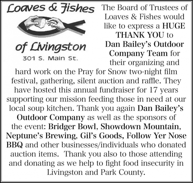 Loaves & Fishes of Livingston, Loaves & Fishes of Livingston, Livingston, MT