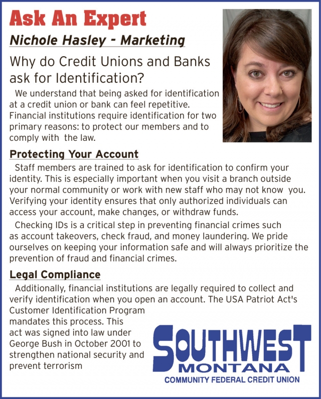 Ask an Expert, Southwest Montana Community Federal Credit Union