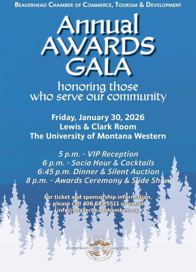 Annual Awards Gala, Beaverhead Chamber of Commerce, Dillon, MT