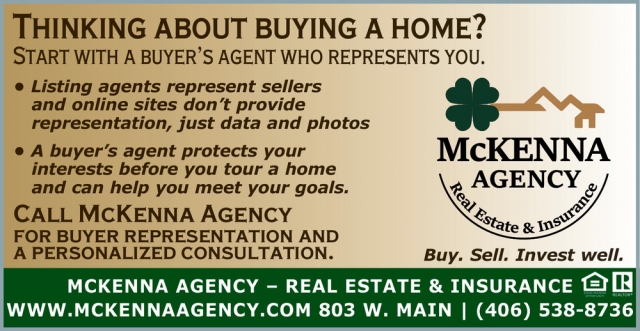 Real Estate & Insurance, McKenna Agency, Lewistown, MT