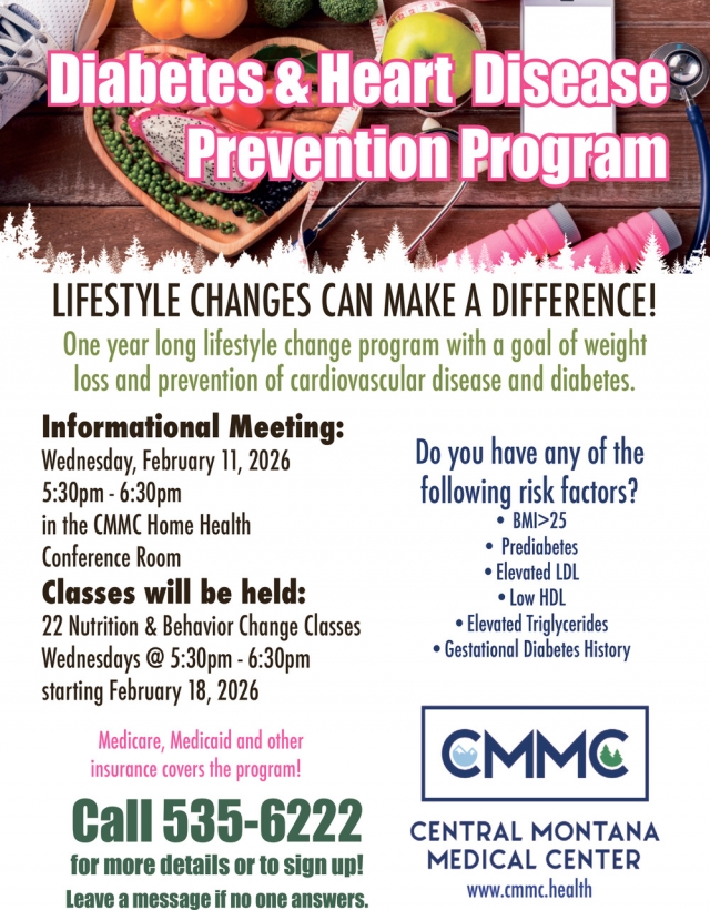 Diabetes & Heart Disease Prevention Program, Central Montana Medical Center, Lewistown, MT