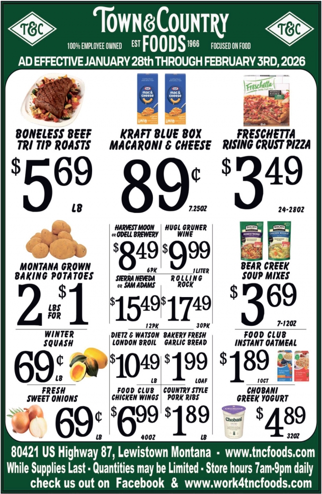 Foods, Town & Country Foods - Lewiston, Lewistown, MT