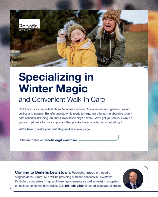 Specializing in Winter Magic, Benefis Lewistown, Lewistown, MT