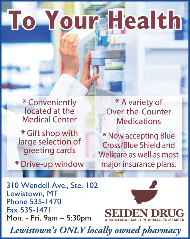 Gift Shop with Large Selection of Greeting Cards, Seiden Drug, Lewistown, MT