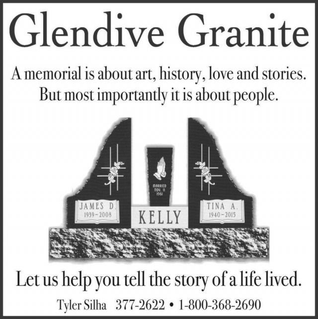 Let Us Help You Tell the Story of A Life Lived, Glendive Granite