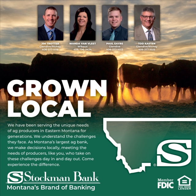 Grown Local, Patty Bretzel - Stockman Bank, Glendive, MT