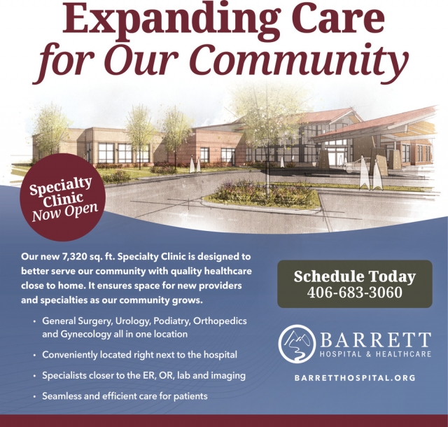 Expanding Care for Our Community, Barrett Hospital & Healthcare, Dillon, MT