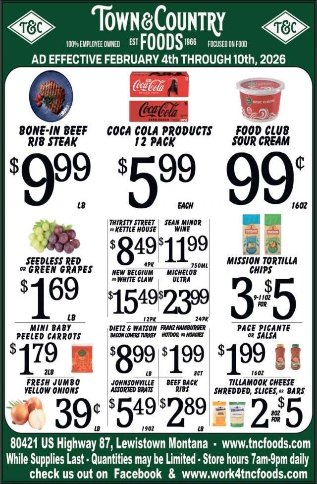 Foods, Town & Country Foods - Lewiston, Lewistown, MT