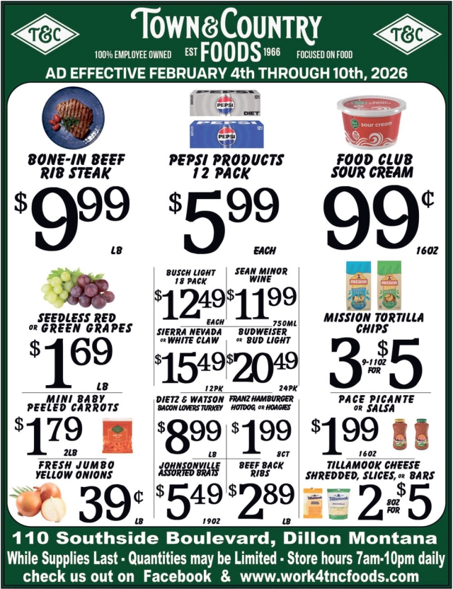 Bone-In Beef Rib Steak, Town & Country Foods - Dillon, Dillon, MT