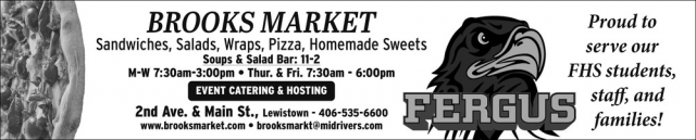 Event & Catering Hosting, Brooks Market, Lewistown, MT