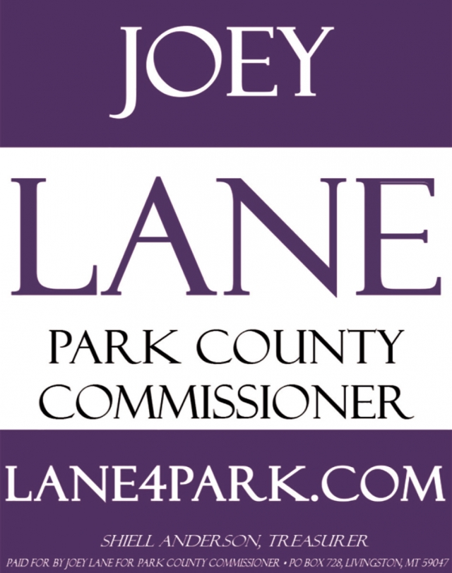 Park County Commissioner, Joey Lane
