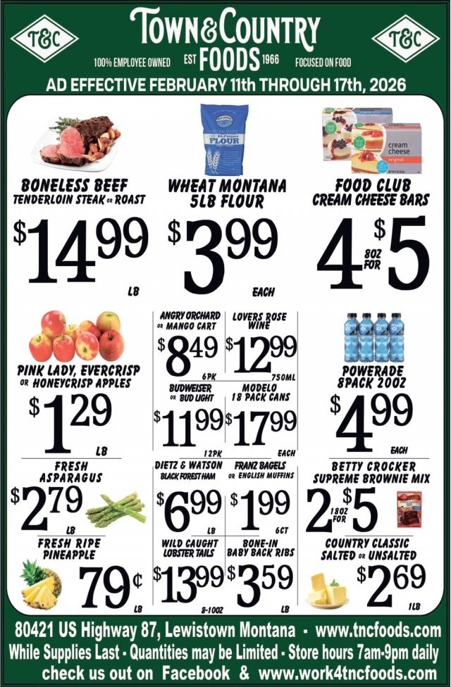 Foods, Town & Country Foods - Lewiston, Lewistown, MT