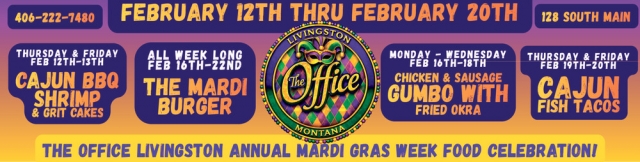 Cajun BBQ Shrimp & Grit Cakes, The Office Lounge & Liquor Store, Livingston, MT