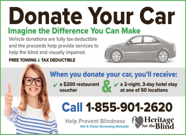 Donate Your Car, Heritage for The Blind
